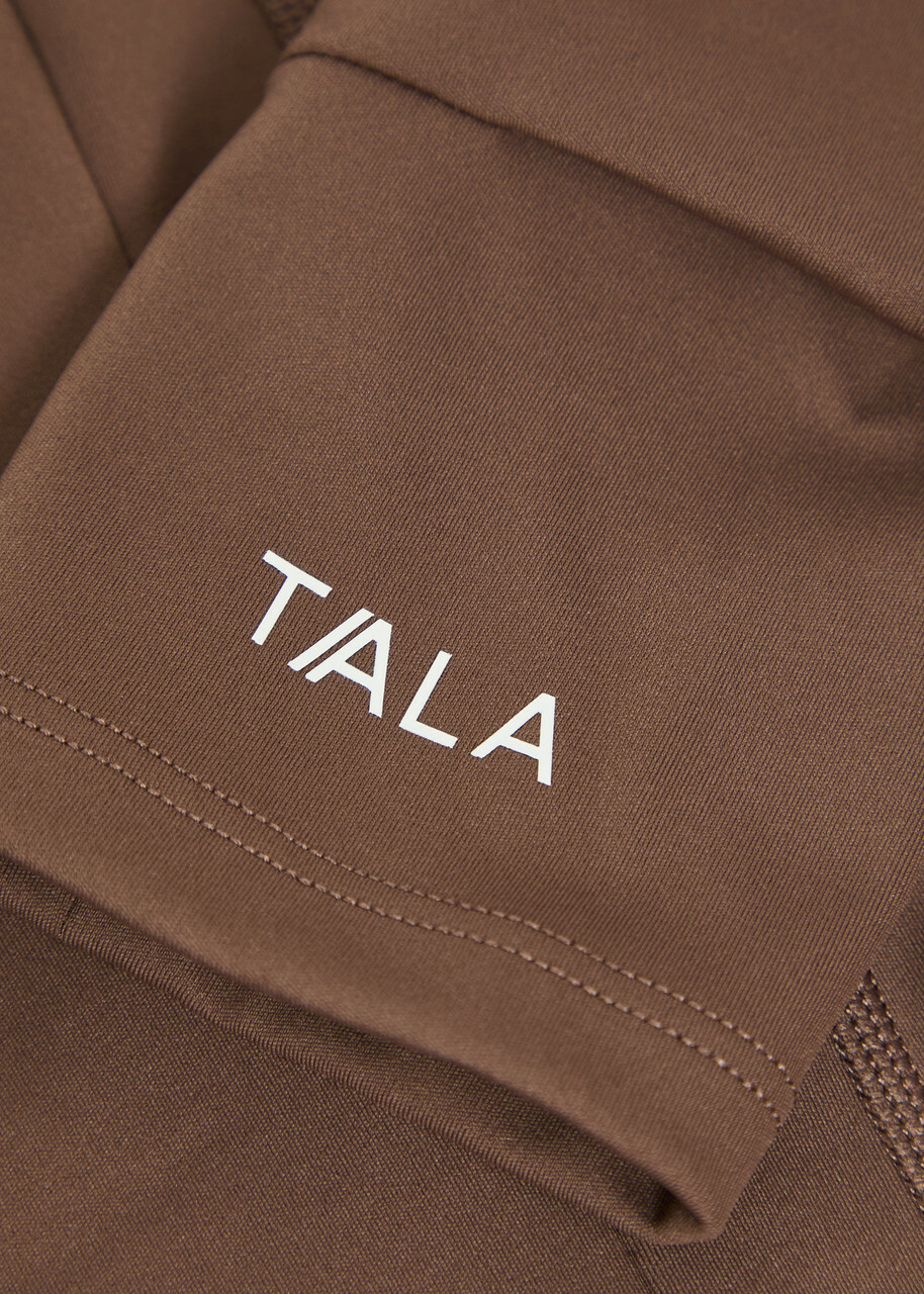 Tala Skinluxe Hooded Stretch-jersey Running Jacket Brown