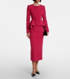 Roland Mouret High-rise cady pencil skirt