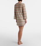 Veronica Beard Novien crochet minidress