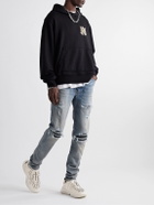 AMIRI - Bone Runner Leather and Suede-Trimmed Mesh Sneakers - Neutrals