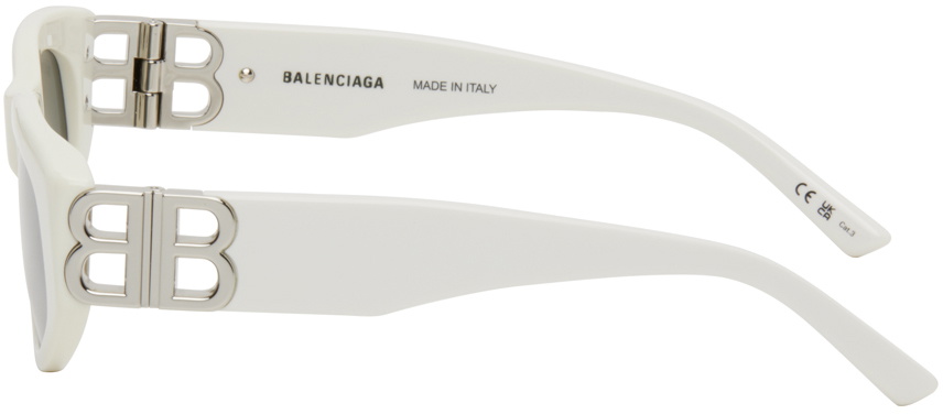 Balenciaga White Dynasty D-Frame Sunglasses Balenciaga