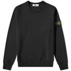 Stone Island Men's Garment Dyed Crew Sweat in Black