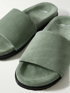 Mr P. - David Regenerated Suede by evolo® Sandals - Green