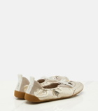Chloé Chloé Kick metallic leather flats