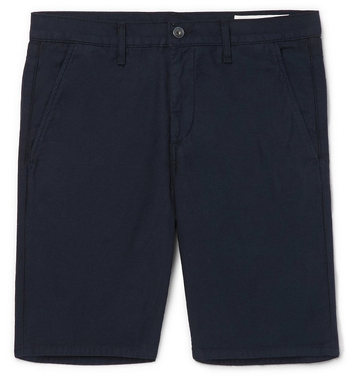Photo: rag & bone - Standard Issue Cotton-Twill Shorts - Navy