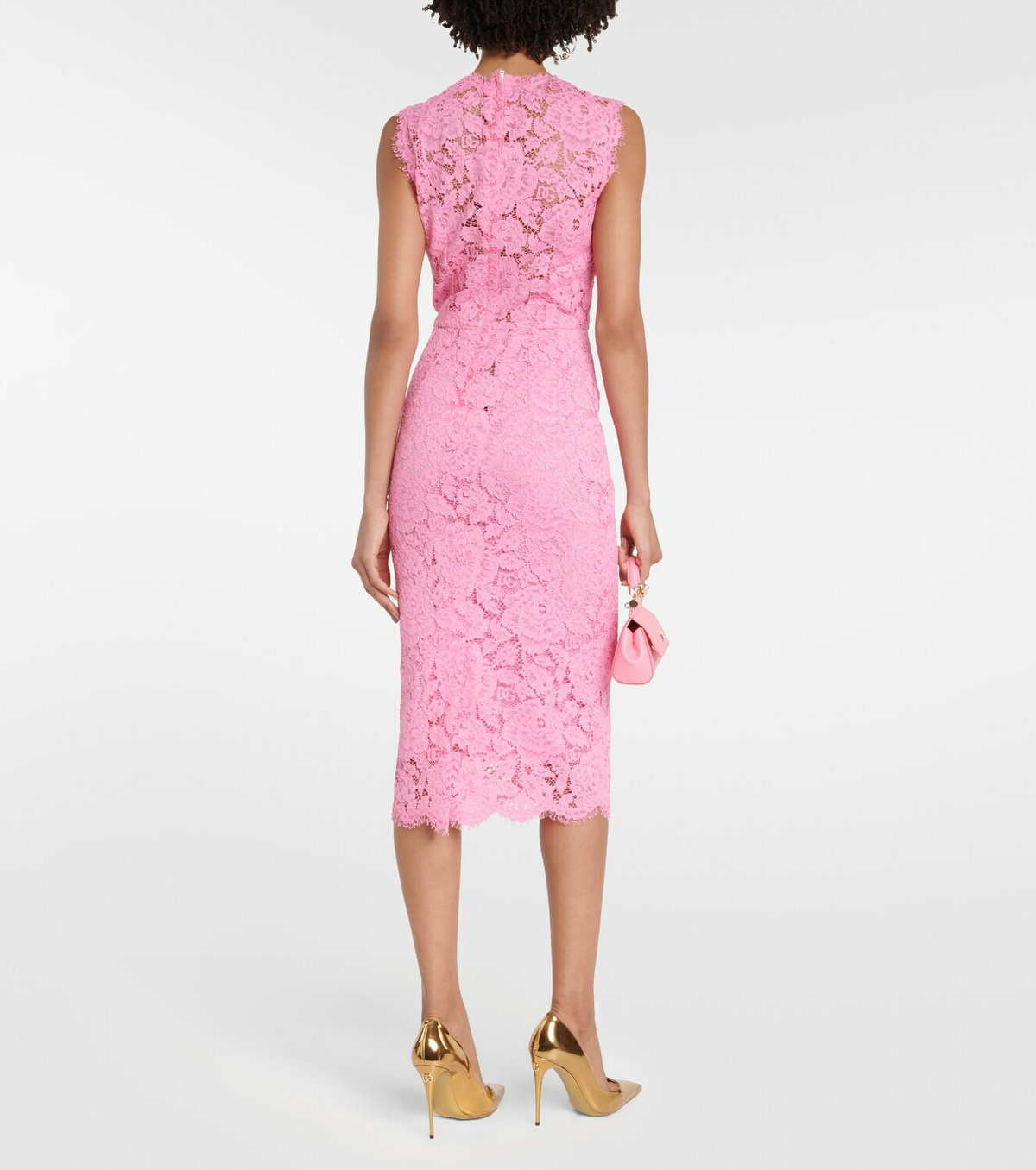 VIP【送料関税込】DOLCE&GABBANA MIDI PENCIL DRESS Dolce & Gabbana Midi Pencil Dress - Black | F6DLOTFUGN7N0000