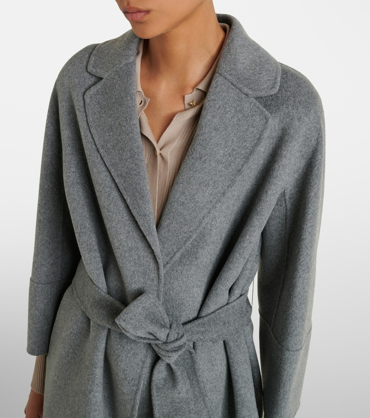 'S Max Mara Virgin wool wrap coat