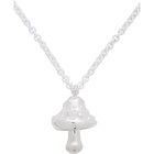 Ambush Silver Mushroom Charm Necklace