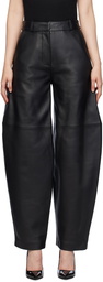 CO Black Curve Seam Leather Pants