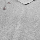 Saint Laurent Men's Classic YSL Polo Shirt in Grey