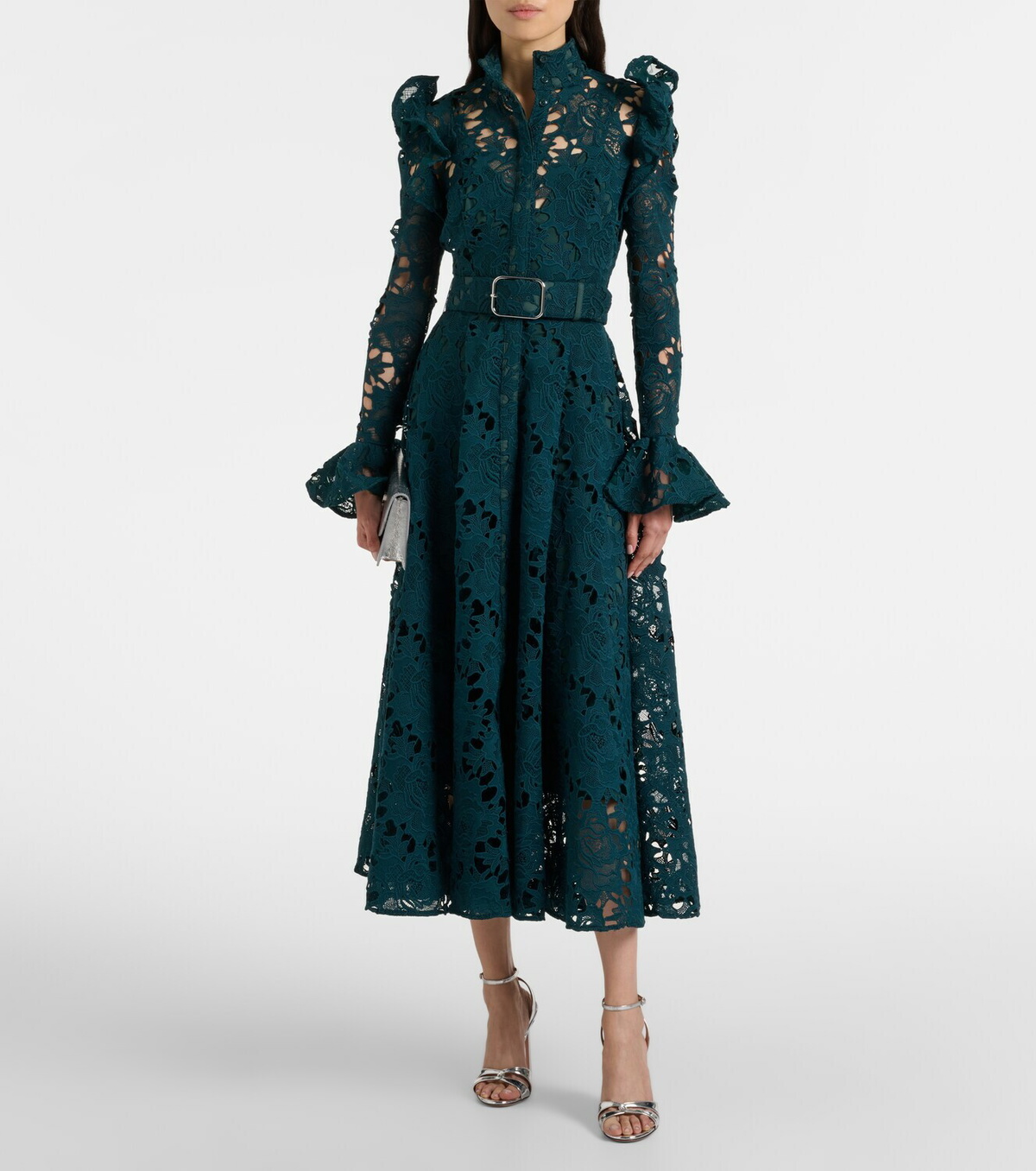 Leo Lin Piper belted midi dress