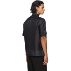 Fendi Black Silk Forever Fendi Short Sleeve Shirt