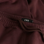 END. Mono Sweatpant in Oxblood