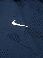 Nike Golf - Tour Logo-Print Dri-FIT Jacquard Polo Shirt - Blue
