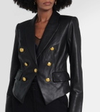 Veronica Beard Cooke Dickey leather jacket