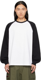 WTAPS Black & White Cut & Sewn 11 Long Sleeve T-shirt