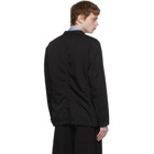 Comme des Garcons Homme Black Garment-Dyed Blazer