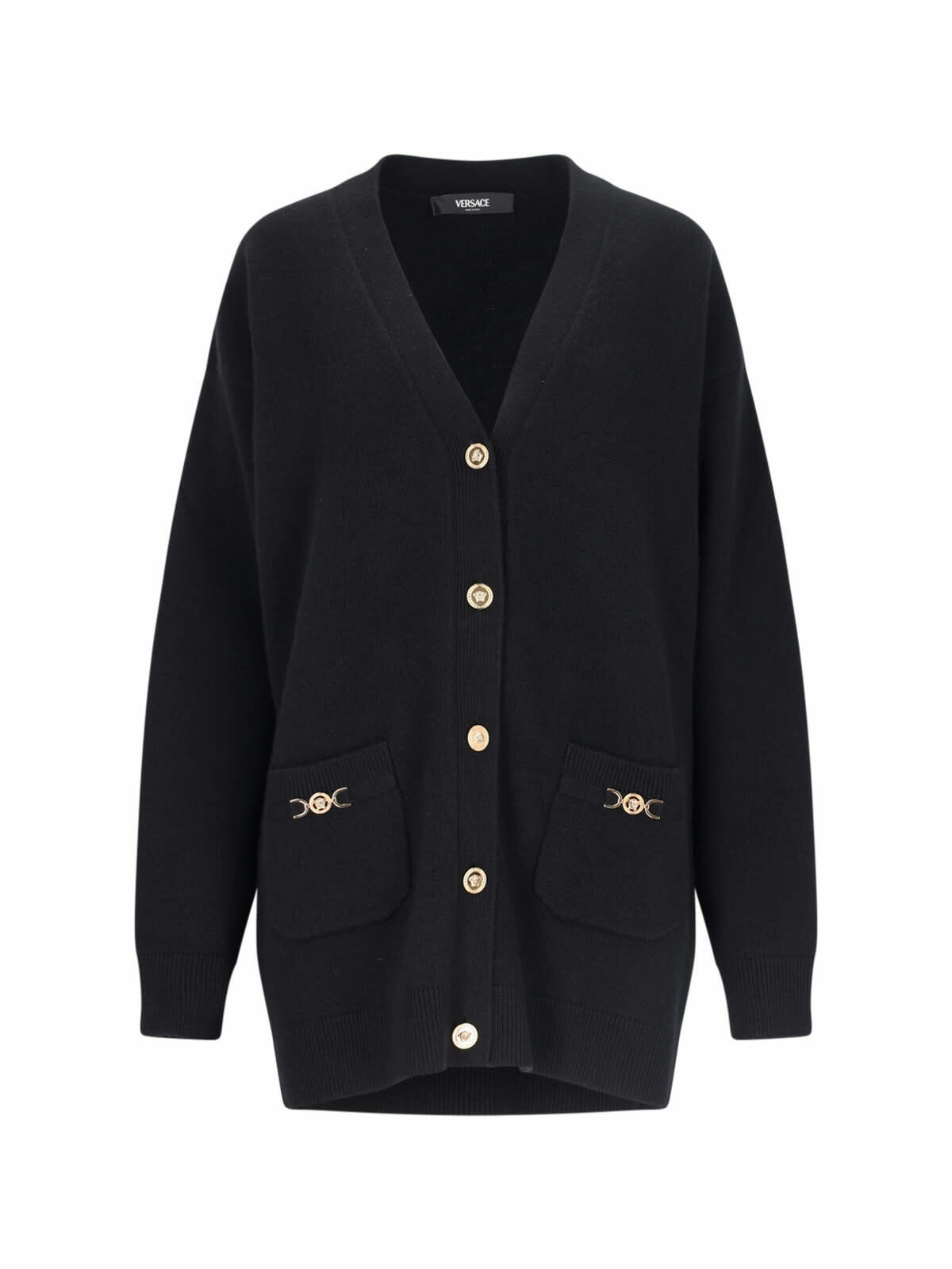 【送料&関税込】Versace Fringe Trim Woven Cardigan Versace Fringe Trim Woven Cardigan Versace