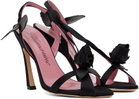 Blumarine Black Sofia 120 Heeled Sandals