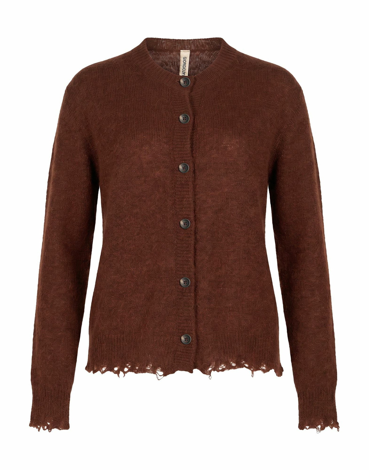 Giorgio Brato Womens Cardigan in Brown