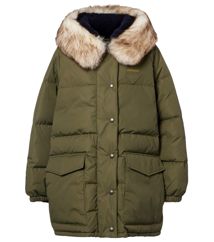 Photo: Prada Shearling-trimmed down coat