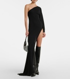 Gucci Asymmetric jersey maxi dress