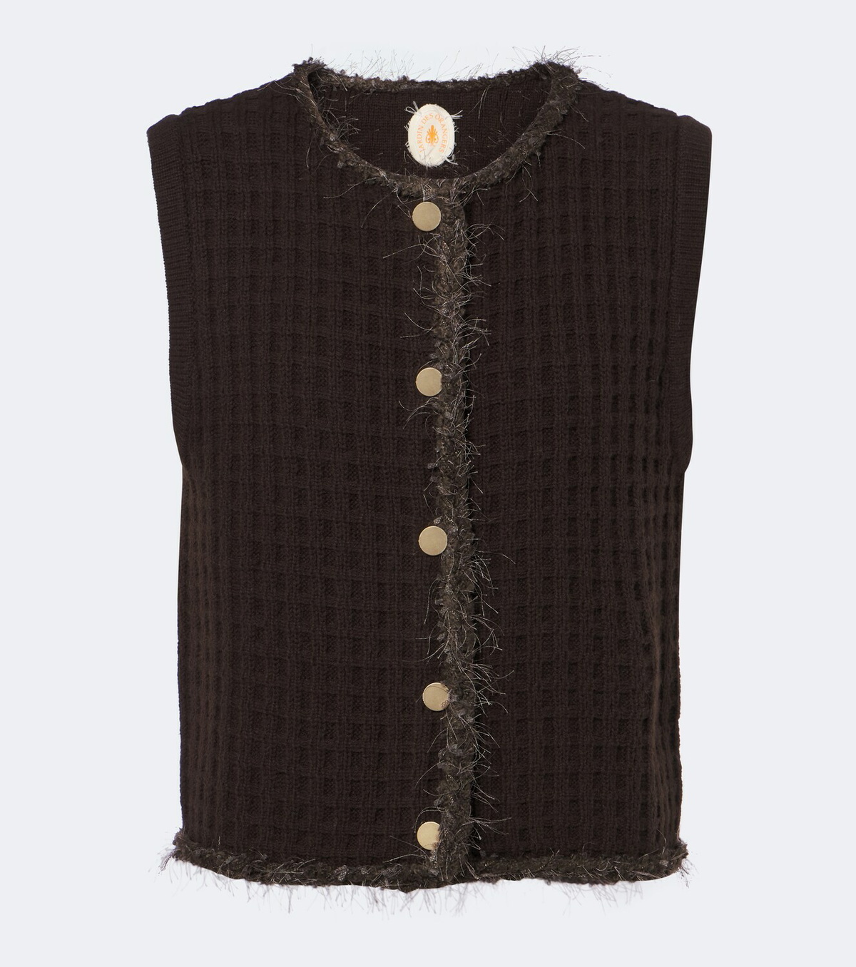 Jardin des Orangers Waffle-knit wool and cashmere sweater vest