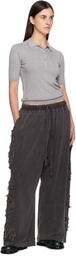 Acne Studios Black Logo Lounge Pants