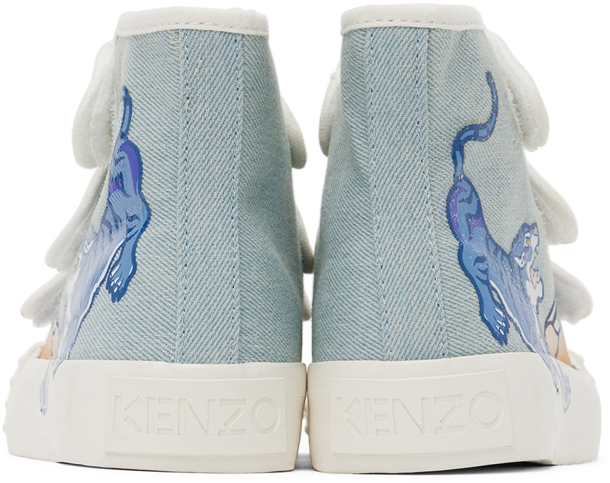 Kenzo Kids Blue Velcro Sneakers