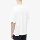 Sacai Men's S Logo Split Seam T-Shirt in Off White