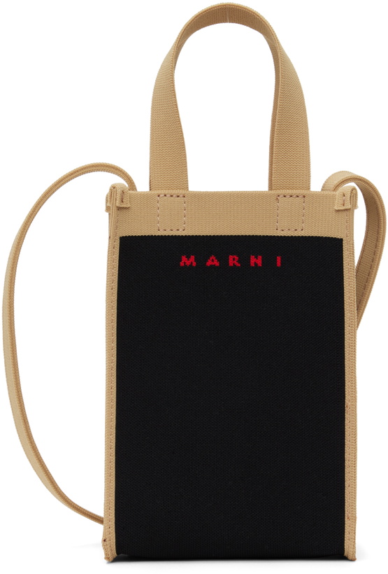 Photo: Marni Black & Beige Mini Crossbody Bag