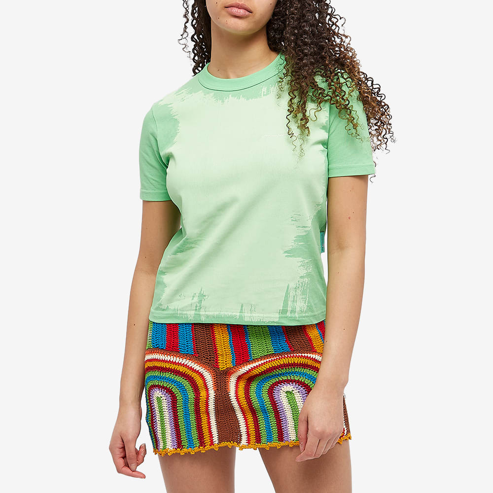 Andersson Bell グリーン アップリケ シャツ green-sheer-shirt.jpg