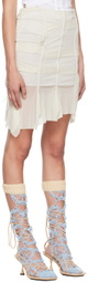 nastyamasha SSENSE Exclusive Off-White Midi Skirt