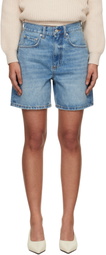 ANINE BING Blue Heath Shorts