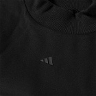 Adidas Basketball Back Logo Crew Sweat in Black/Talc