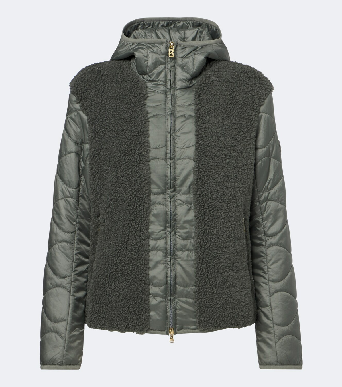 Bogner Bibi teddy-trimmed quilted ski jacket