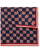 GUCCI - Logo-Print Silk Crepe de Chine Pocket Square