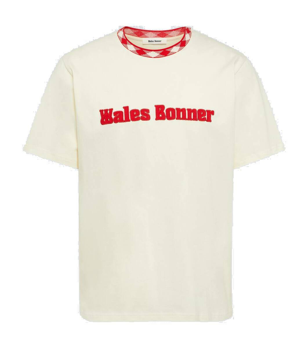 Wales Bonner Sonic striped cotton-blend polo shirt Wales Bonner