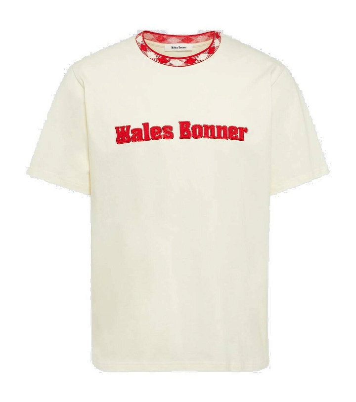 Photo: Wales Bonner Original logo-appliqué cotton T-shirt
