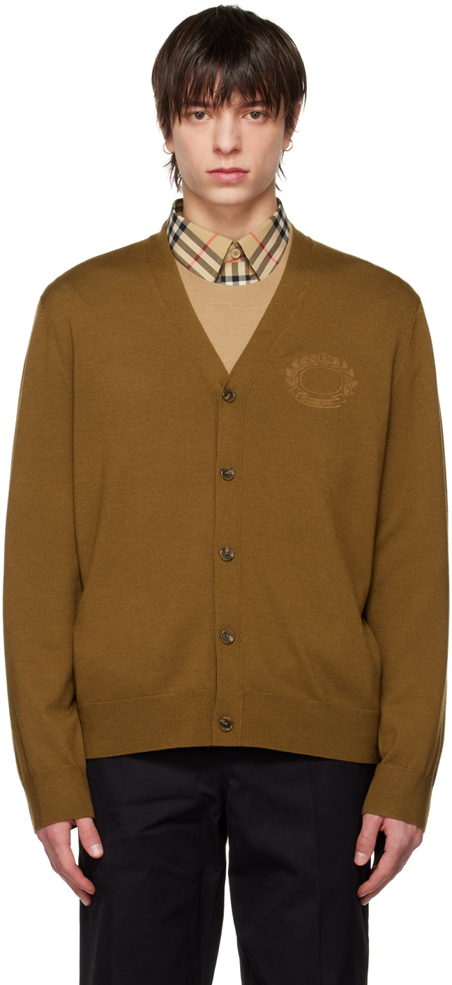 Burberry Brown Embroidered Cardigan Burberry