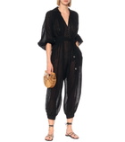 Lisa Marie Fernandez - Poet linen-blend jumpsuit