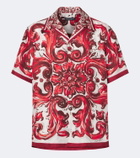Dolce&Gabbana Majolica silk twill shirt