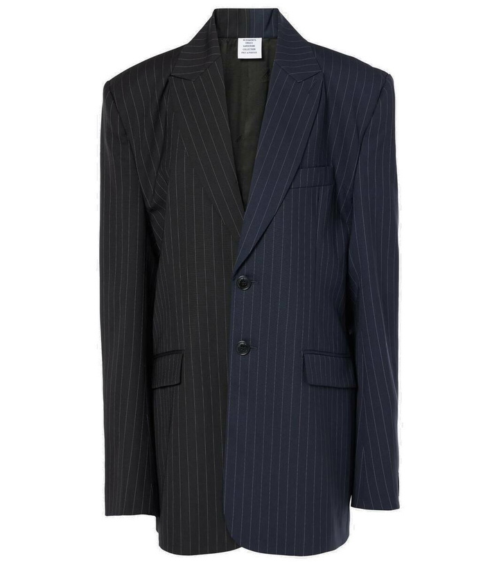 Photo: Vetements Pinstripe wool blazer