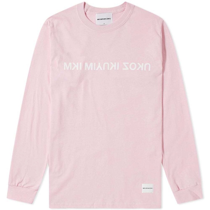 Photo: MKI Long Sleeve Mix Logo Tee Pink