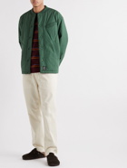 GENERAL ADMISSION - Quilted Cotton-Blend Shell Bomber Jacket - Green