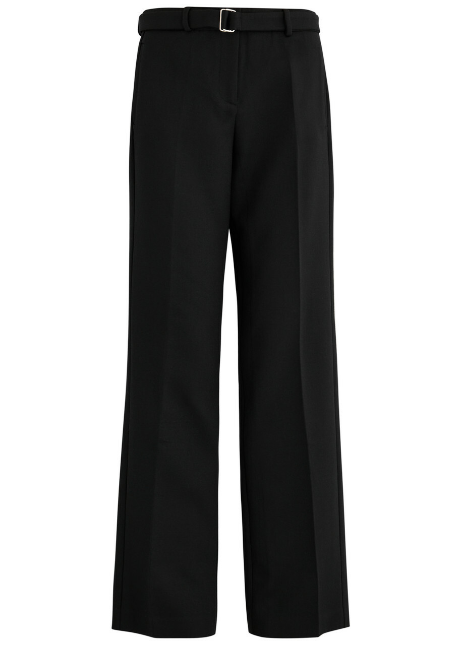 Paris Georgia Basil Straight-leg Twill Trousers Black