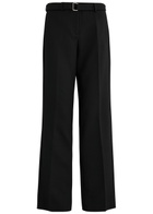 Paris Georgia Basil Straight-leg Twill Trousers Black