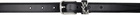 WOOYOUNGMI Black Logo Leather Belt