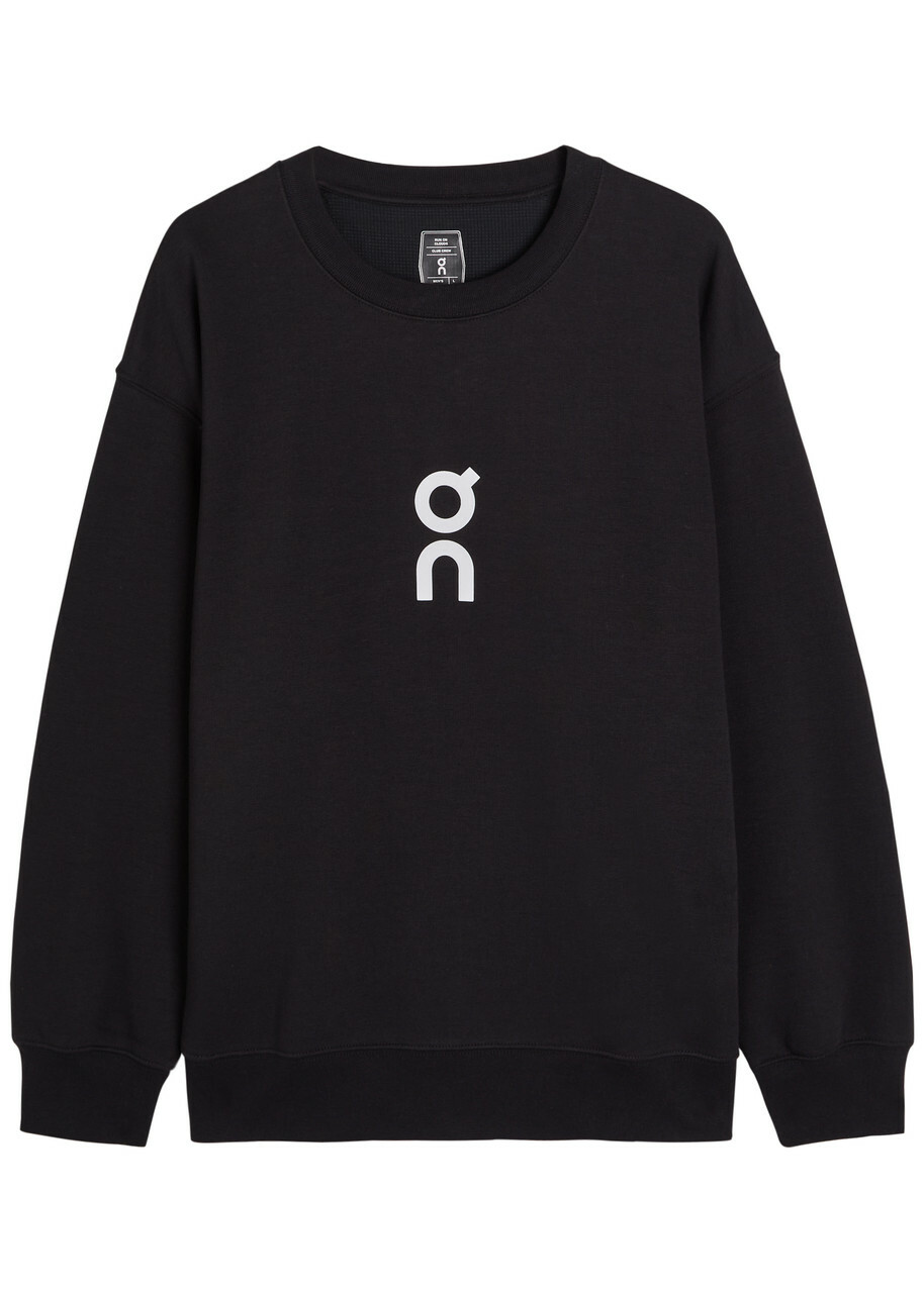 ON Club Logo Cotton-blend Sweatshirt Black