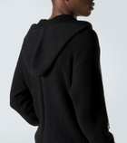 Rick Owens Ribbed-knit virgin wool hoodie